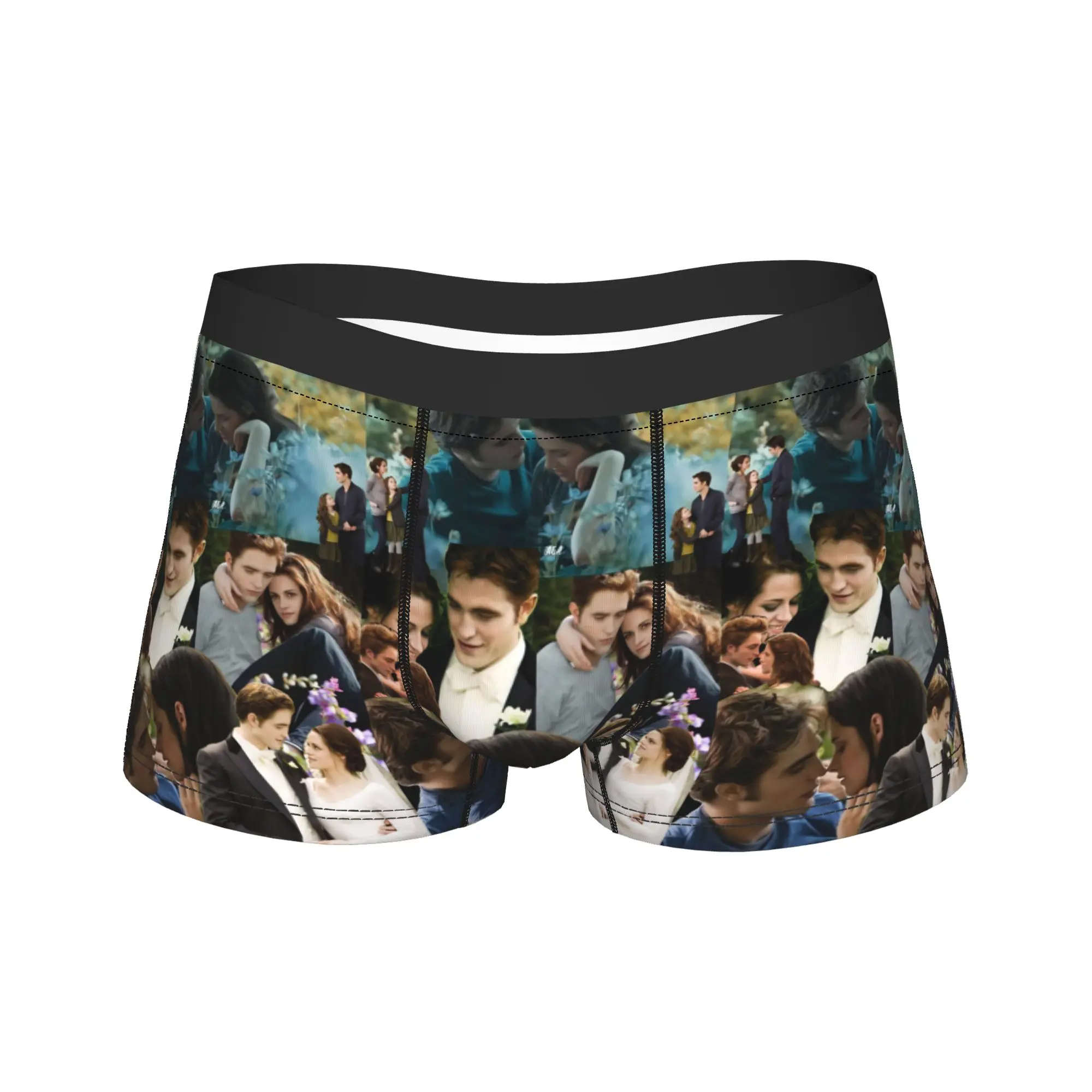The Twilight Saga Movie Men Underwear Bella Edward Vampire Boxer Briefs Shorts Panties Novelty Underpants for Male Plus Size