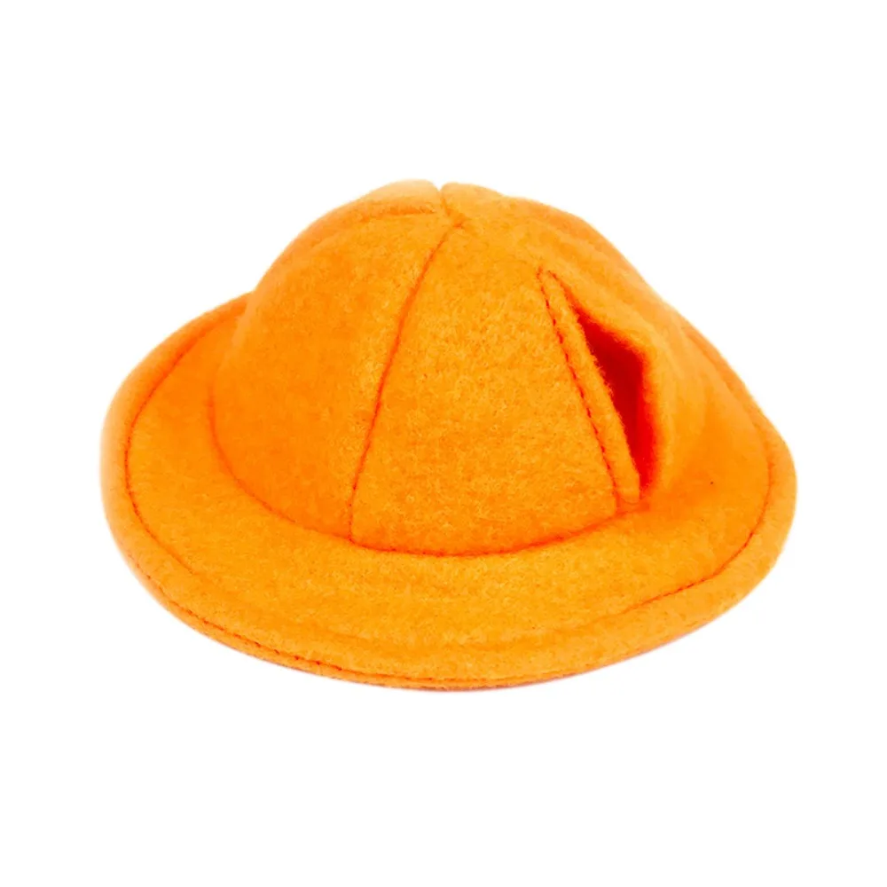 

Фетровая кепка-ведро для маленьких животных, аксессуары для одежды для домашних животных с отверстиями для ушей, шляпа рыбака для хомяка, дышащая, легкая