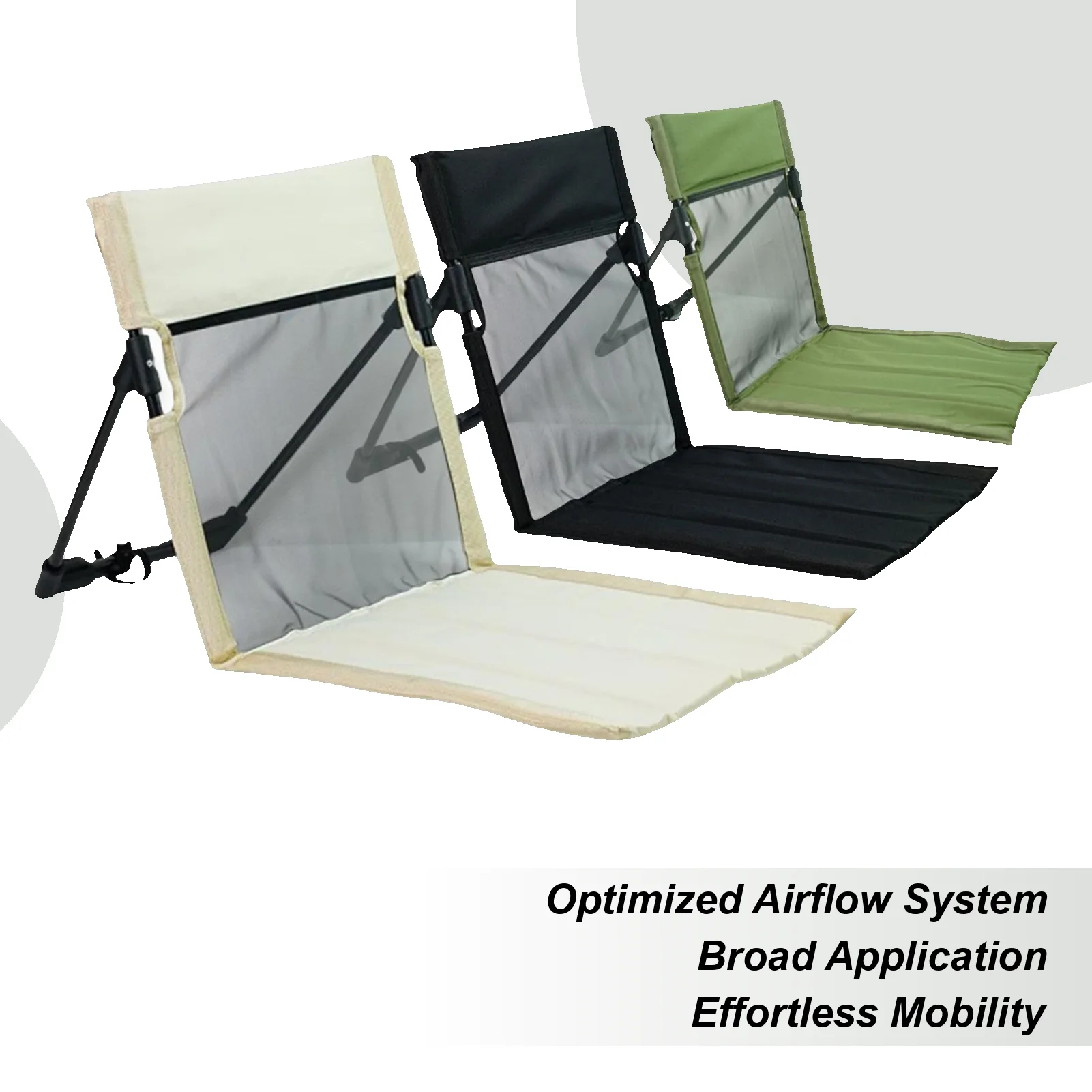 

Outdoor Camping Folding Chair Portable Adjustable Folding Chair Office Lunch Nap Fishing travel Picnic Chair with back cushion