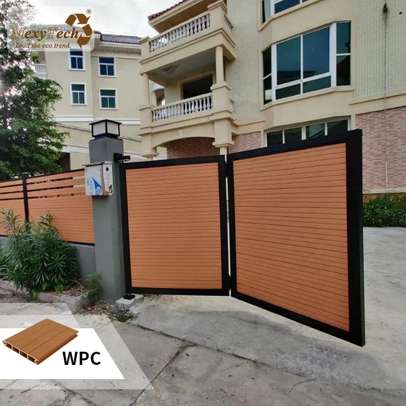 السياج الخارجي Wpc بوابات الأسوار بوابة متأرجحة أوتوماتيكية #2