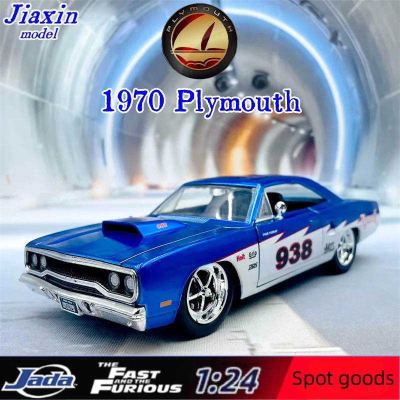 jada1:24 Fast & Furious 1970 Plymouth livery Classic Car Alloy toy car model for children's birthdays