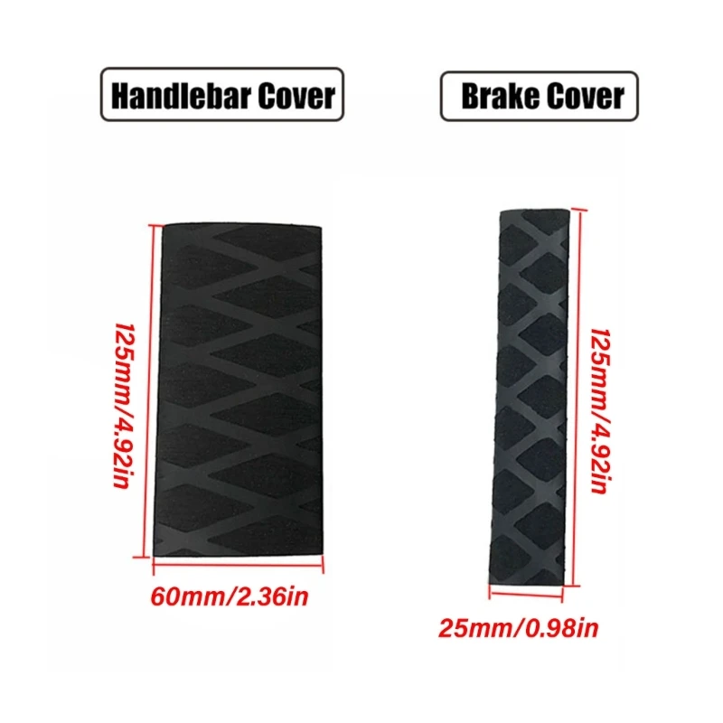 2Pcs Motorcycle Handlebar/Brake Cover Heat Shrinkable Cover Universal Rubber Grip Glove Protector Cover for R1250GS R1200GS ADV