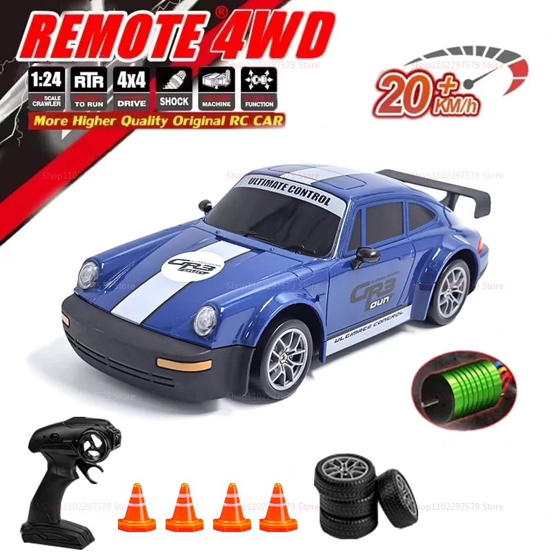 

Новый 1/24 2,4G высокоскоростной Drift Rc Car 4WD гоночный автомобиль с дистанционным управлением, полноприводный радиоуправляемый гоночный автомобиль, игрушка для мальчика, подарки