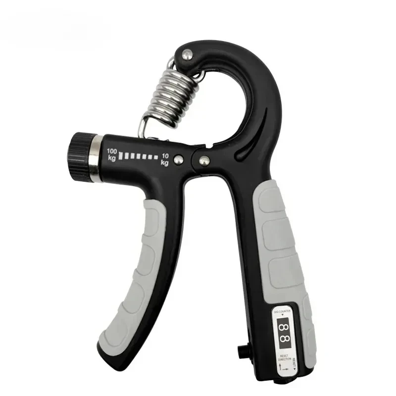 Fortalecedor de agarre manual ajustable de 5-60 kg con contador, ejercitador de muñeca, antebrazo y mano para desarrollo muscular