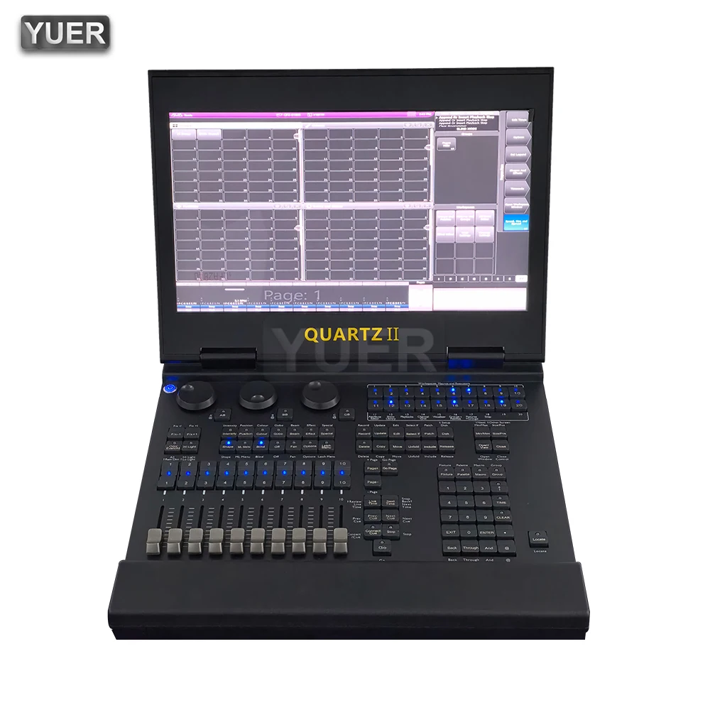 YUER Quartz II V18.0 System With Touchscreen Display Tiger Touch II Console Quartz Control controller DMX Stage Light Mobile