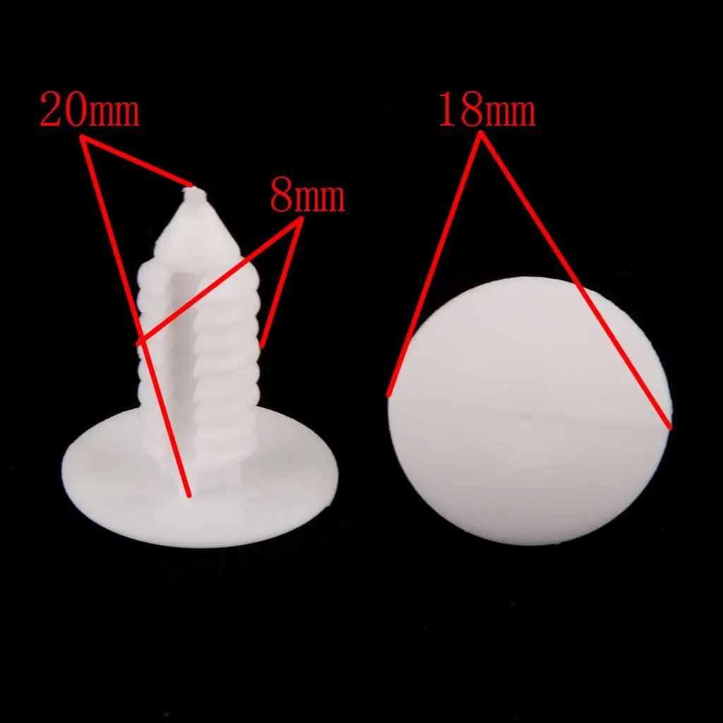 Car Styling Plastic Push Fastener Set Retainer Clips for Canopy Trim for GM 1605396 AMC 4004919