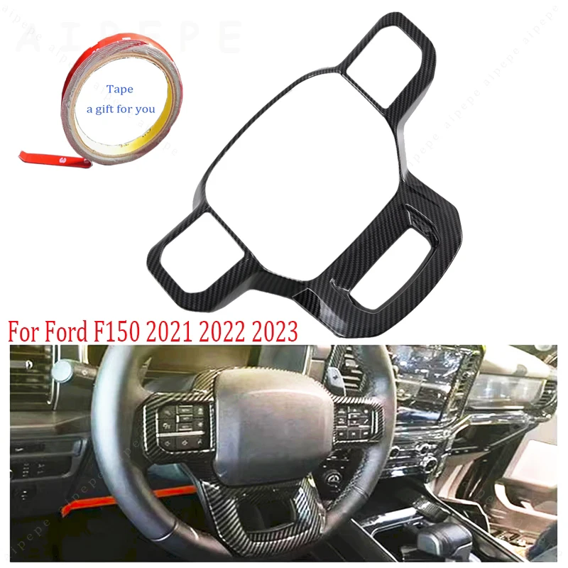

Для Ford F150 F-150 Raptor 2021 2022 2023, кнопка переключения на руле, накладка на панель, наклейки, отделка, авто аксессуары для интерьера