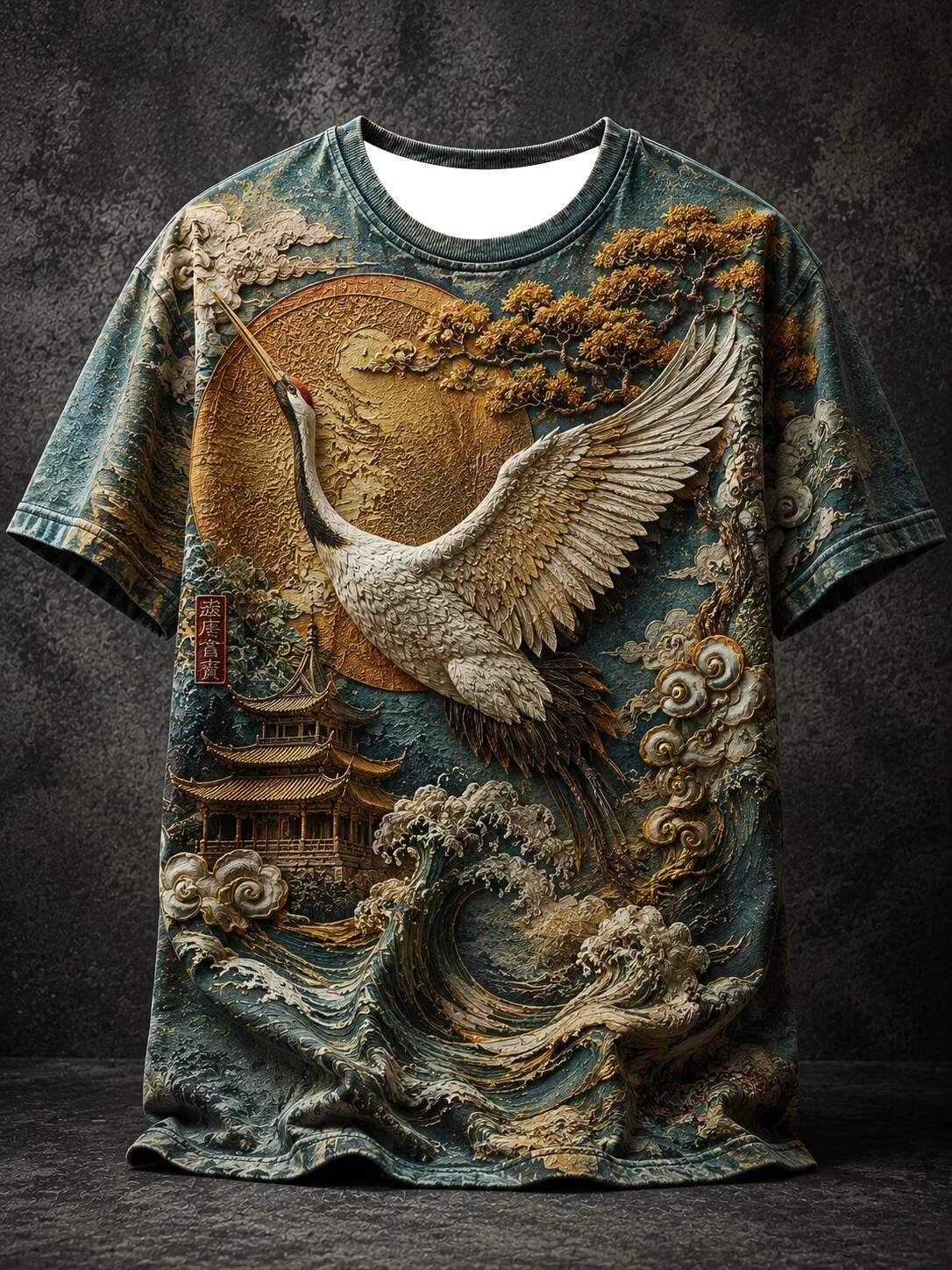 2027 Summer New Style Men's Japanese Samurai Dragon Style Sport Shirt 3D Printed Sport Dri-fit Family Version Casual T-Shirt Top