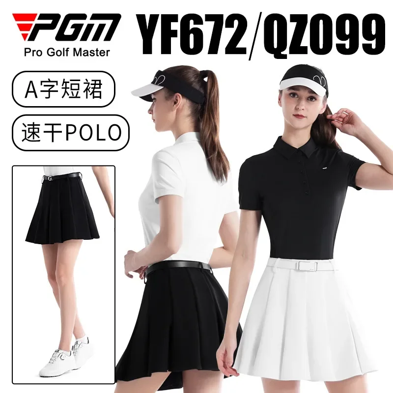 PGM Golf Clothing Falda corta acampanada para mujer