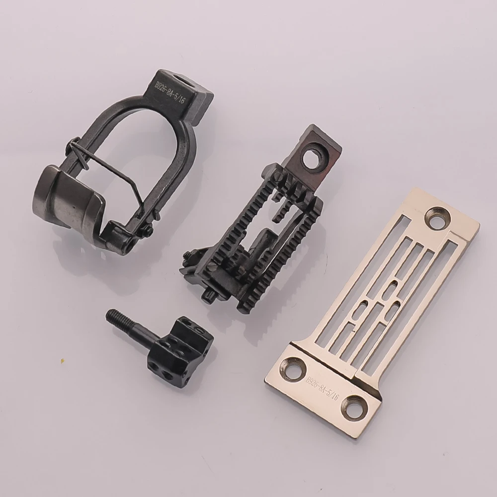 BROTHER DT6-B928 B926-6A B926-8A Gauge Set 3-Needle Double Chainstitch Crank Arm Needle Plate FeedDog Presser Foot Needle Clamp