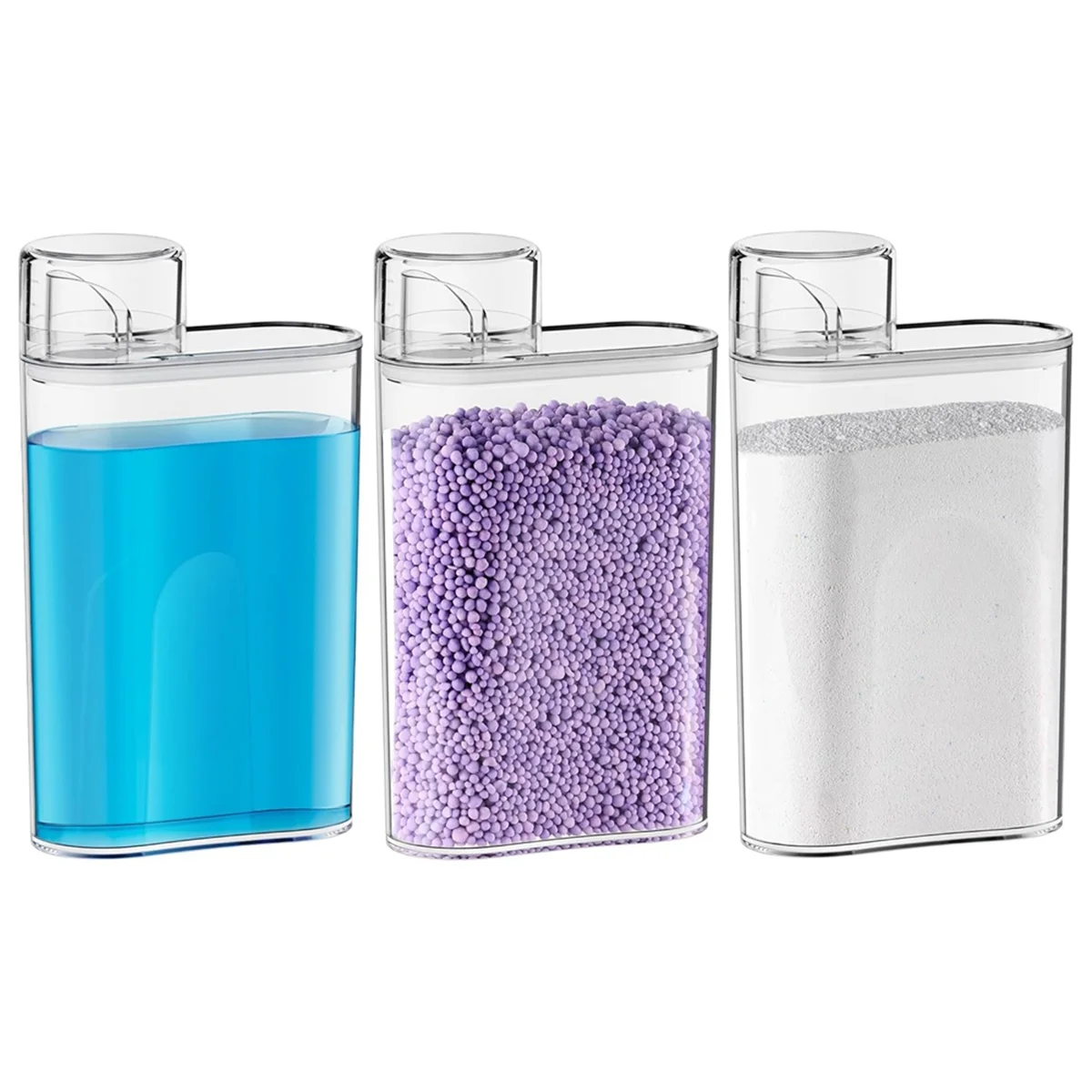 3Pcs Laundry Detergent Dispenser,Fabric Softener Dispenser,Laundry Detergent Organizer for Laundry Room Organization