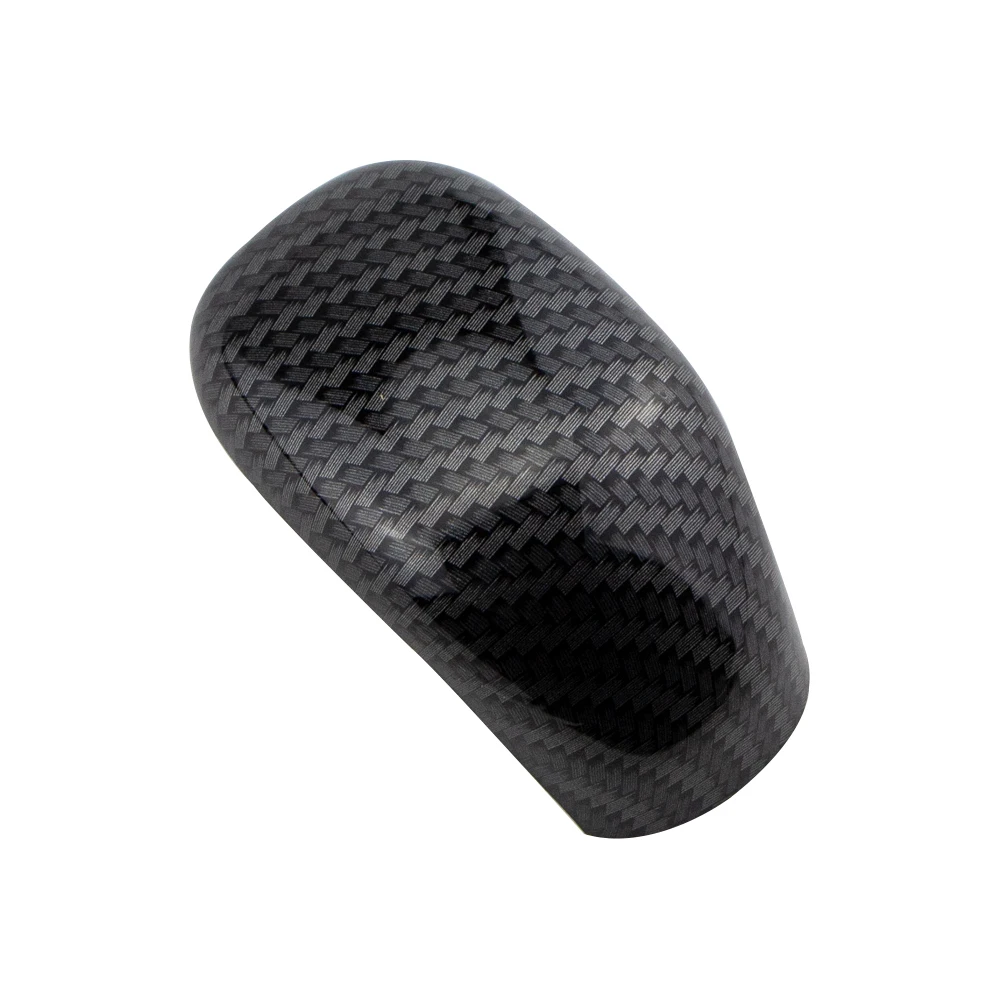 Car Gear Head Shift Knob Cover Grip Trim for Nissan Kicks 2017-2022 ABS Carbon Fiber Sticker Modification Accessories
