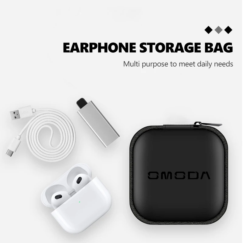 Portable Car Earphone Headphone Earbuds Bag Case Storage Box Accessories For Chery Omoda 5 C5 E5 C9 9 EV PHEV 2024 2025