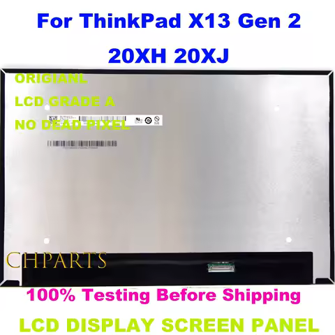 13.3" WUXGA For B133UAN01.2 0A 5D11A22492 Lenovo ThinkPad X13 Gen 2 20XH 20XJ LCD Laptop Replacement Screen Display Panel