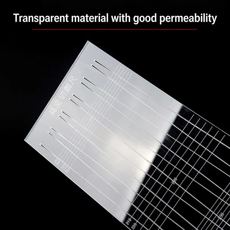 

【ST】Rubber Band Cut Ruler Template for DIY Precision Accessory for Outdoor Practice Enthusiasts