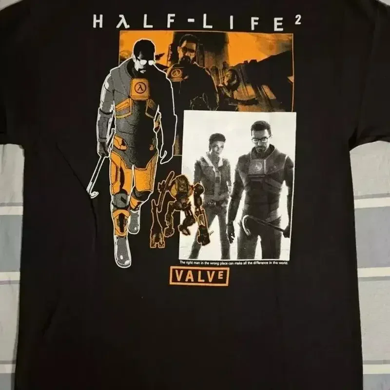 Half Life 2 Valve Source Black T Shirt Gordon Freeman Alyx For