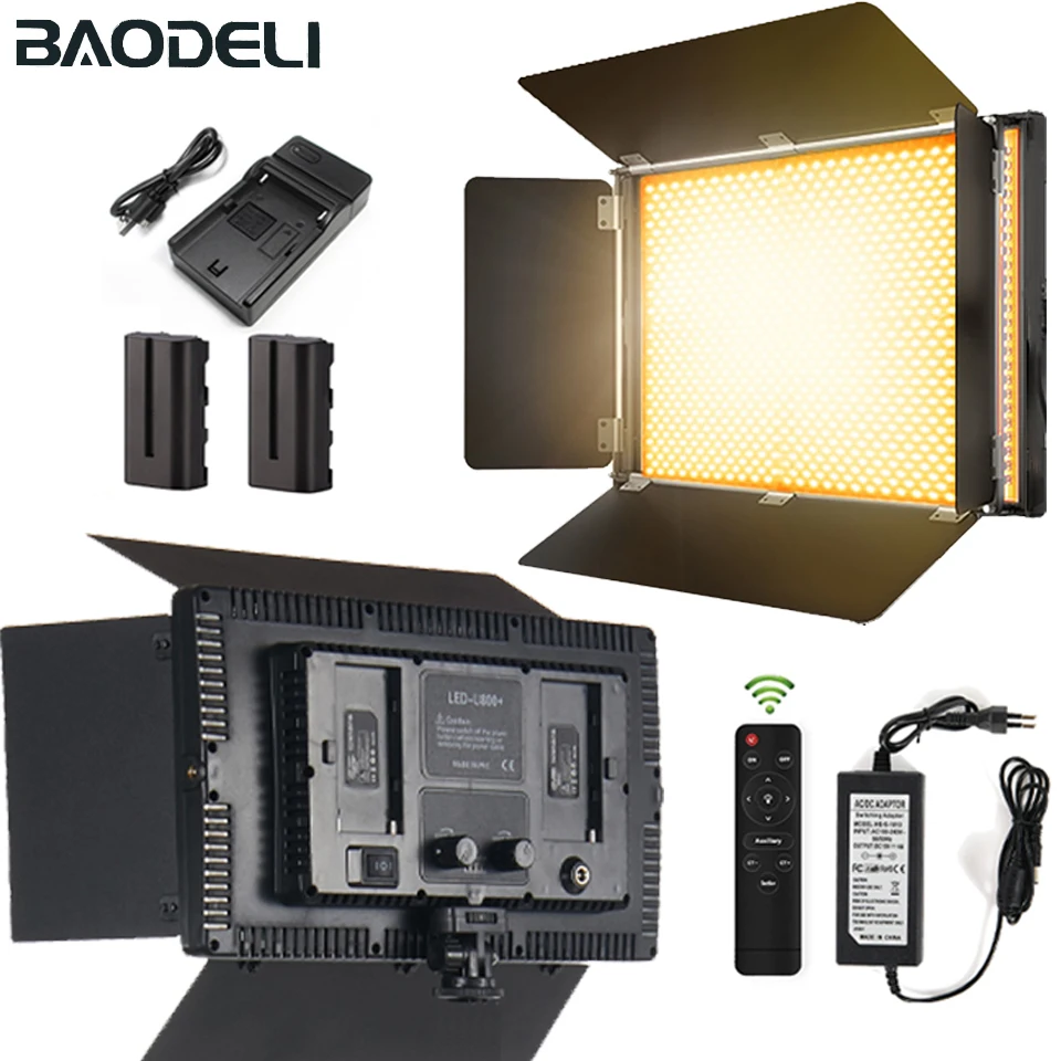 BAODELI LED Photo Studio Light For Youbute Game Live Video Lighting On Camera Portable Video Recording Photography Panel Lamp