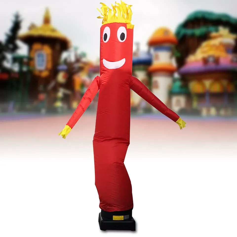 10ft نفخ أنبوب رجل الرياح السماء متموجة راقصة الإعلان دمية هوائية لا منفاخ نفخ دمية السماء