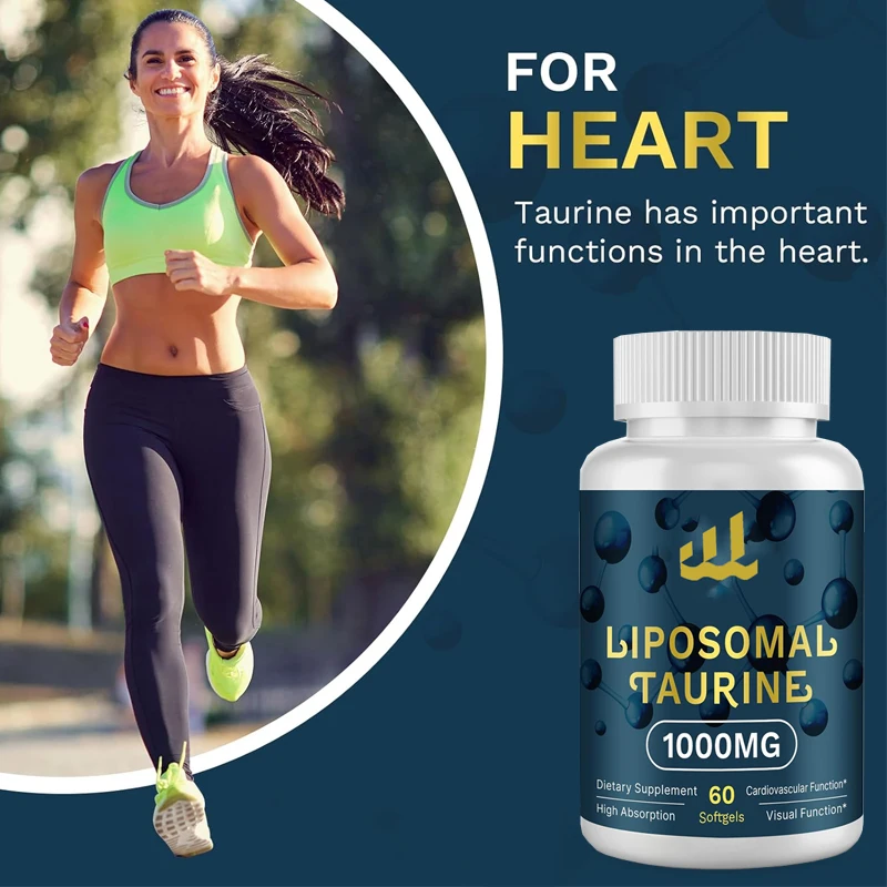 Liposome taurine supplement,high absorption of amino acids, suitable for the heart, nerves, brain, vision, longevity,and muscles