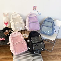 Japanese Style Transparent Ita Bag for Girls Comic Cons Large Capacity Women Backpack Fashion School Bags for College Student JK 3