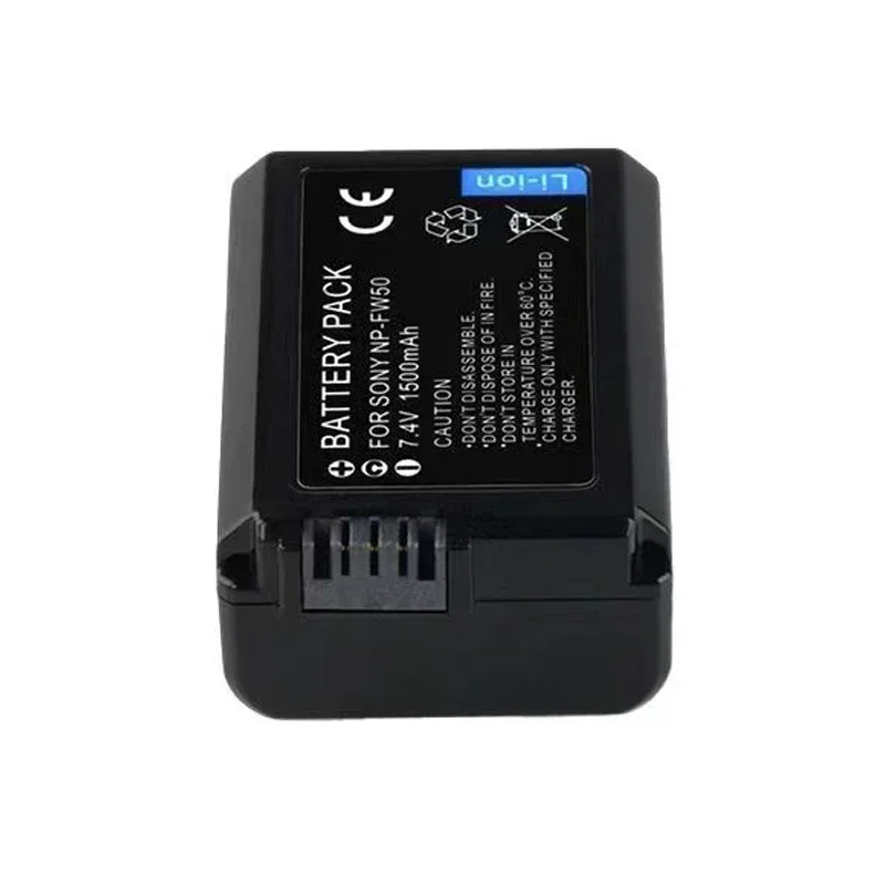 100%Original 7.4V 1500mAh NP-FW50 NP FW50 Camera Battery For Sony Alpha A6000 A6500 A6300 A6400 A7 A7II A7RII A7SII A7S A7S2 A7R