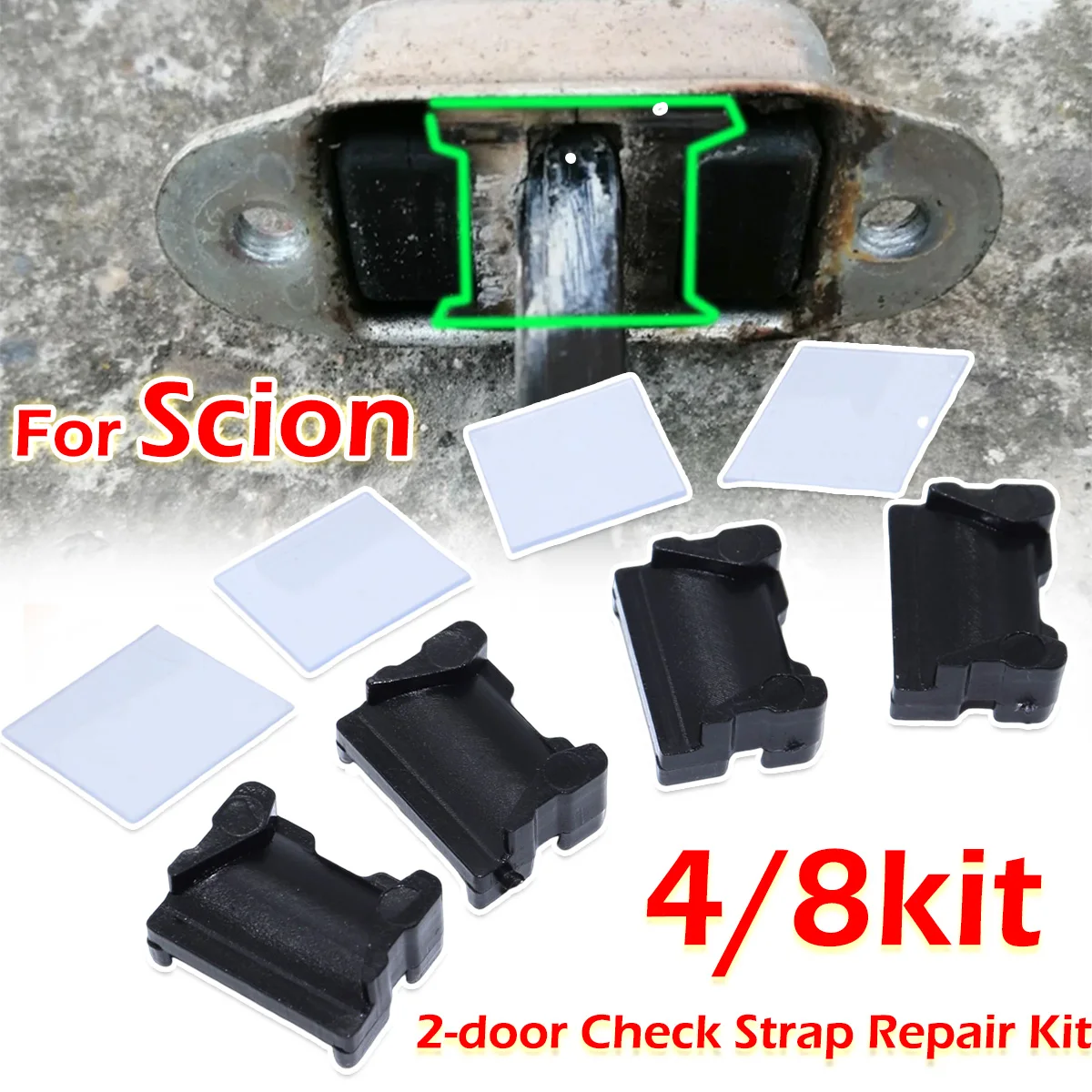 

4/8kit For 2 Door Car Door Check Assy Checker Strap Hinge Stopper limiter Assy Repair Replacement Parts For Scion xA 6 xB xD