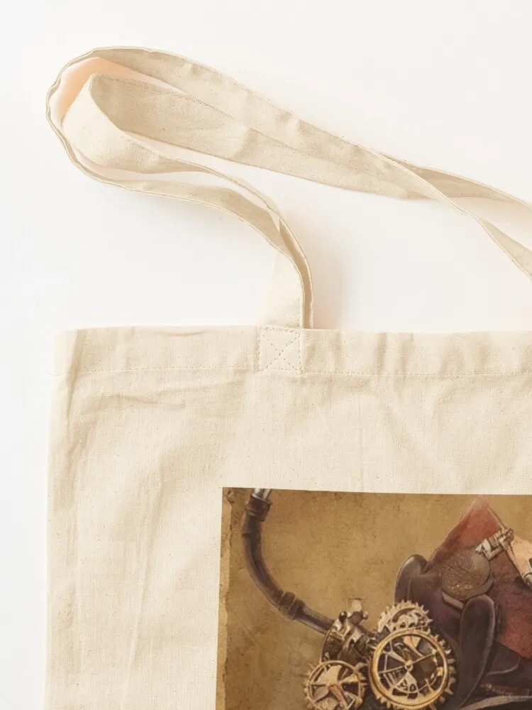 Fancy Steampunk Cat Tote Bag university shopper bag Women's bags tote bag screen cute tote