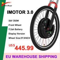 EU Warehouse IMortor 3.0 Electric Bike Front Wheel 36V 350W Motor with 7.2Ah Removable Lithium Battery