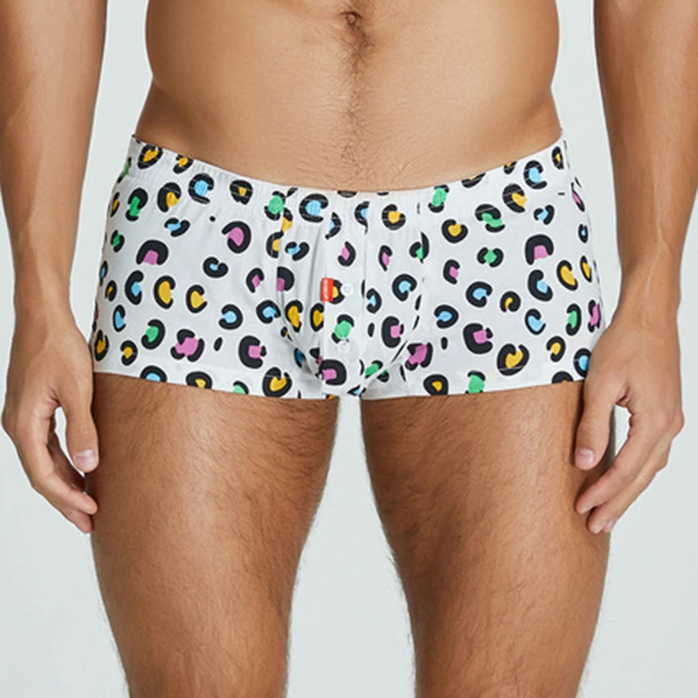 سراويل داخلية للرجال التسوق اليومي الملاكم موجز القطن الأخضر الملابس الداخلية منخفضة الخصر M-2XL الحقيبة السراويل السهم الناعم #4