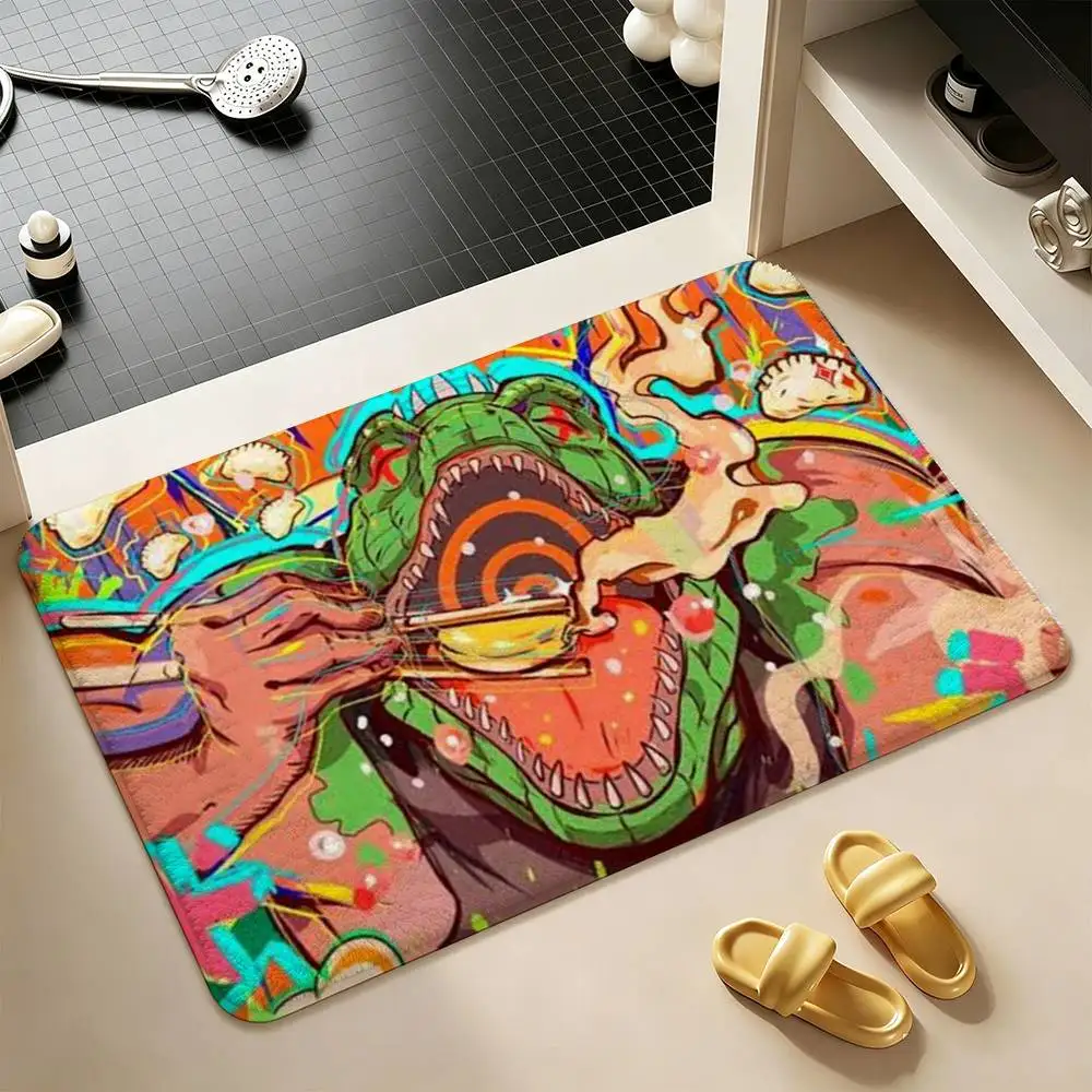 D-orohedoro Anime  Shower Room Absorbent Small Floor Mat Soft Comfortable Decorative Foot Mat