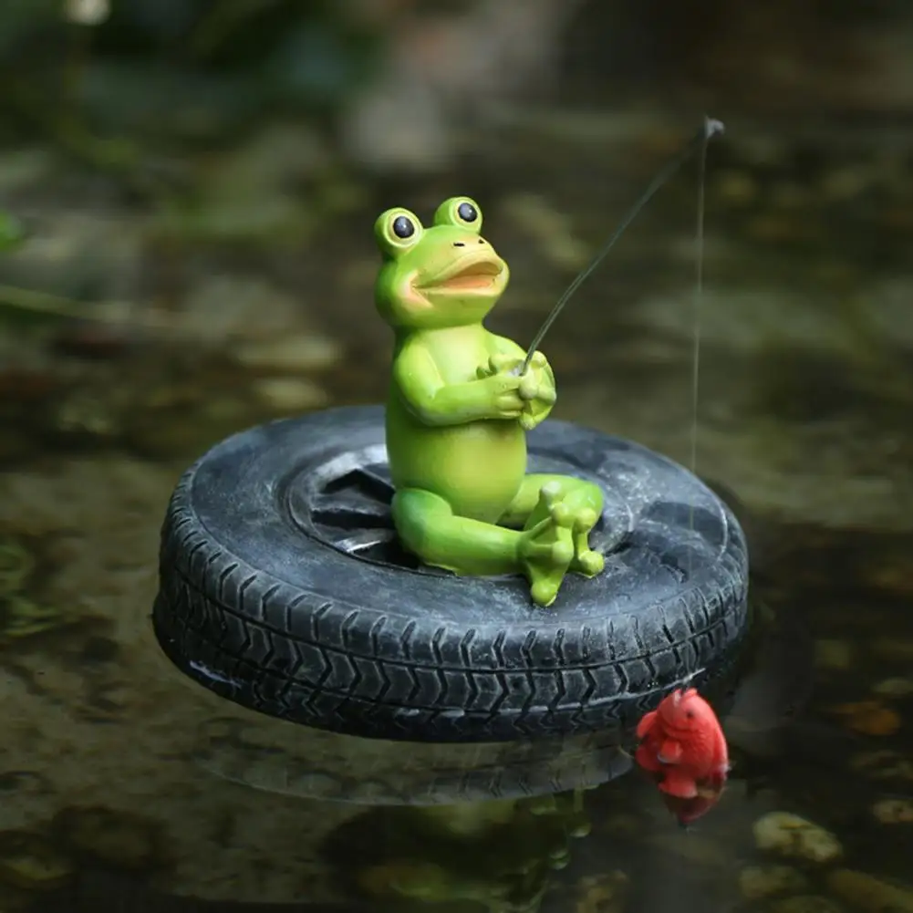 

Floating Frog Decorated With Waterproof Details Pool Decorated Frog Sculpture Floating Figurine Craft Pool