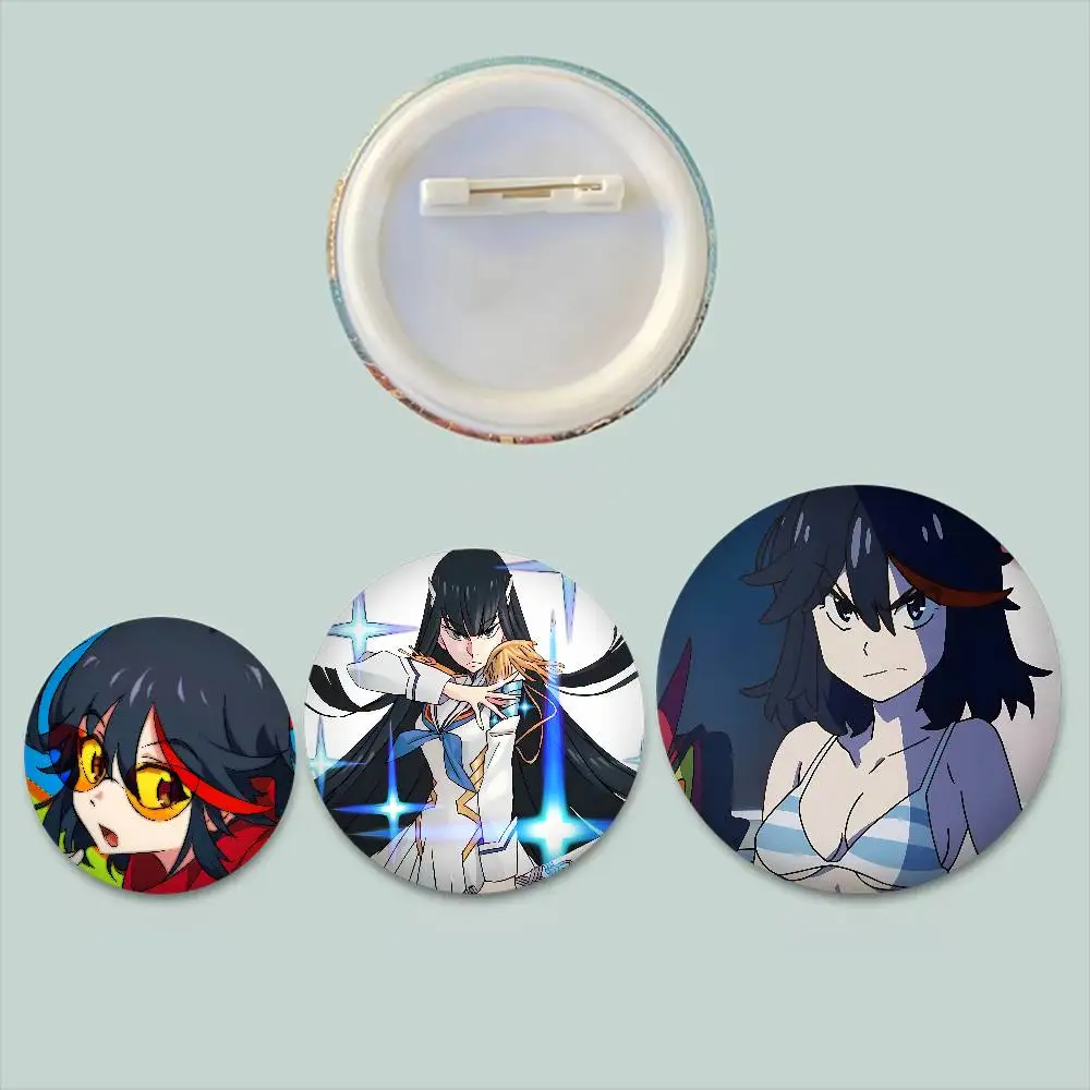 Anime K-Kill La K-Kill Badges Tinplate Soft Button Pin Brooch Metal Badge Custom Jewelry Accessories Hat Bag Lapel