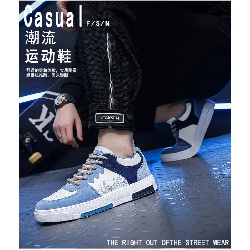 2023sneakers da uomo scarpe da studente piatte Sneakers stringate alla moda traspiranti scarpe da Jogging sportive Comfort da uomo Zapatillas Hombre