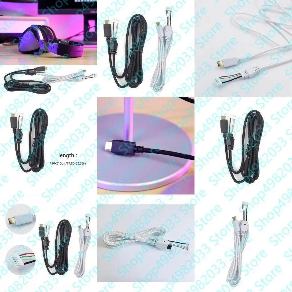 

Замена opne-end bare line Кабельное стерео-проволока для Rog