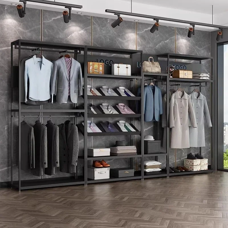 

Clothing store display rack, shirt suit display rack, hanger.