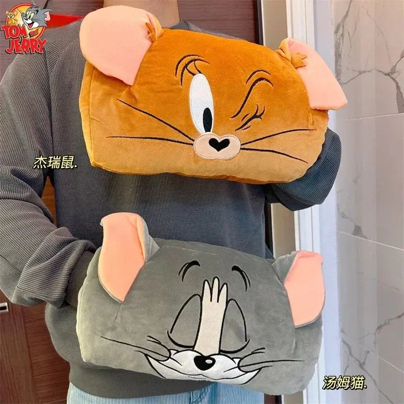 

32CM Tom And Jerry Plush Toy Anime Figures Cute Soft Tom Cat Jerry Mouse Plushies Warm Hand Pillow Stuffed Animal Doll Toys Gift