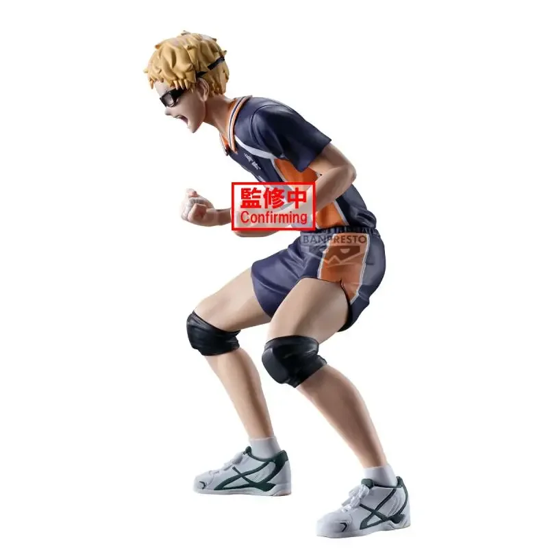 In Stock Original BANDAI Banpresto Haikyuu!! Posing Figure Kei Tsukishima PVC Action Figure Toy