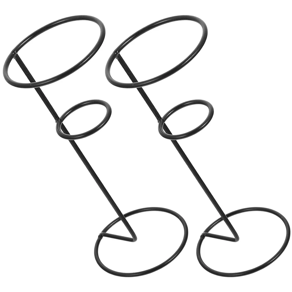 

2pcs Ice Cream Cone Holder Rack Metal Display Stand For Sushi Roll Popcorn Storage Iron Cone Holder Home Kitchen Organizer