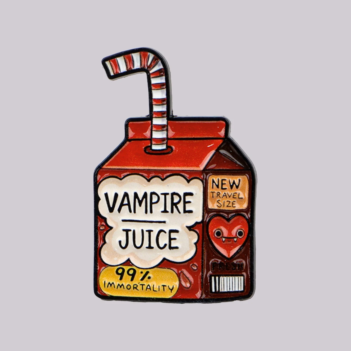 VAMPIRE JUICE Emaille-Pin, Gothic-Brosche, Anstecknadeln, Abzeichen für Rucksack, Kleidung, Accessoires, Punk-Schmuck, Geschenke für Freunde