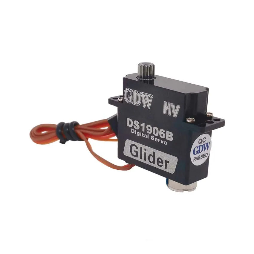 GDW DS1906 accesorios de ala fija, servos digitales sin núcleo HV de ala fija de Metal de alta velocidad, piezas de avión DIY para coche