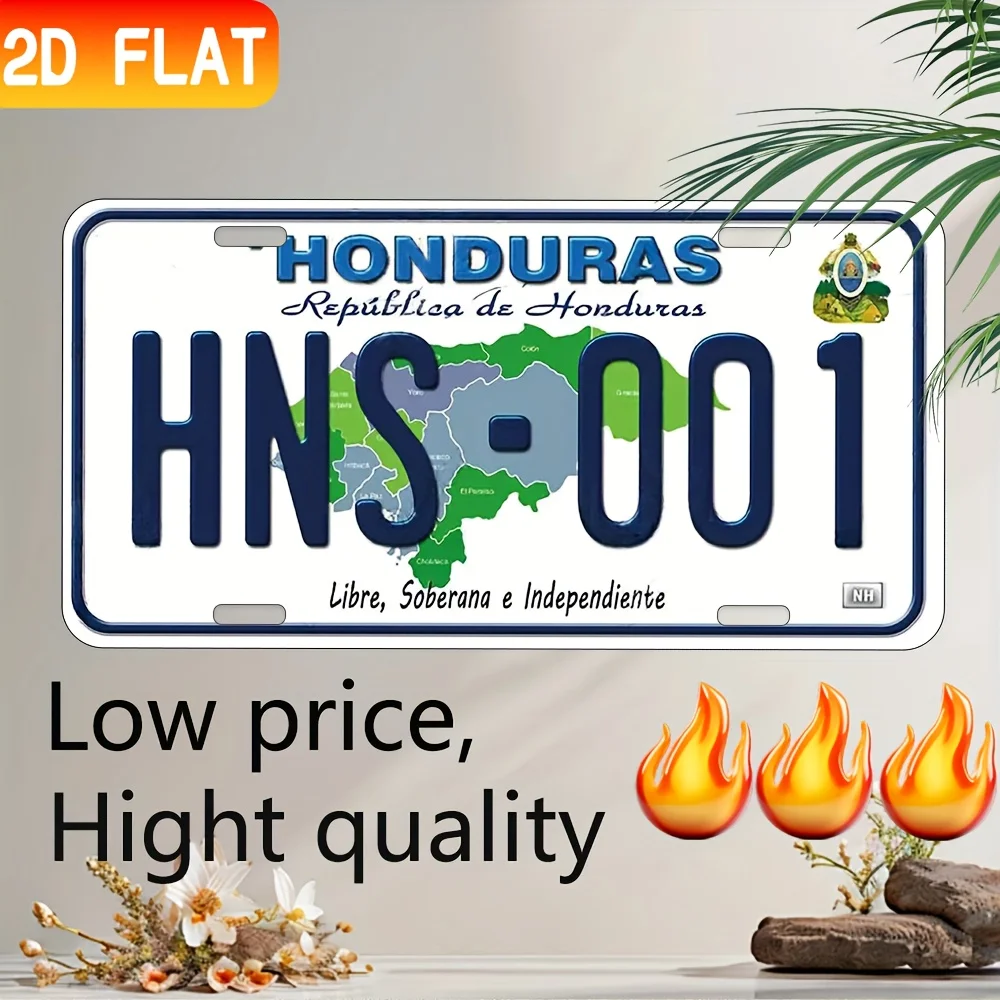 2D Flat, 1pc retro metal aluminum wall decoration sign, multi-functional creative home sign suitable for indoor