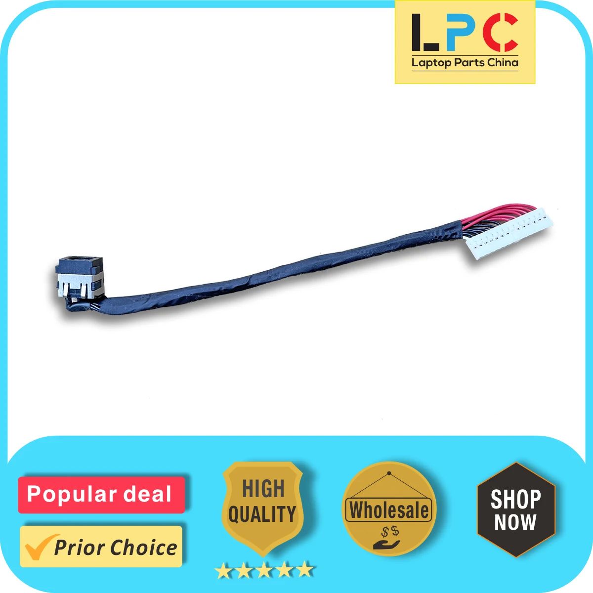 

For Dell Alienware M15 R1 R2 P79F DC Power Jack Charging Port Socket Connector With Cable 0T1F4G