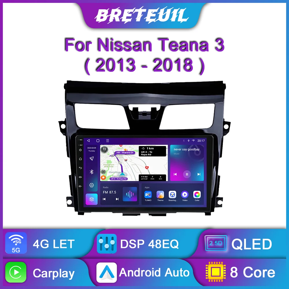 For Nissan Teana Altima 3 J33 2013 - 2018 Android Car Radio Multimedia Player Navigation GPS Carplay Touch Screen Auto Stereo 