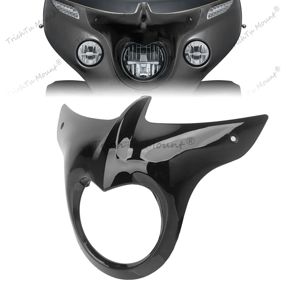 

For Indian Chieftain Roadmaster 2014-2025 Model Front Universal Motorcycle Headlight Bezel Cover Fairing Decoration Shield