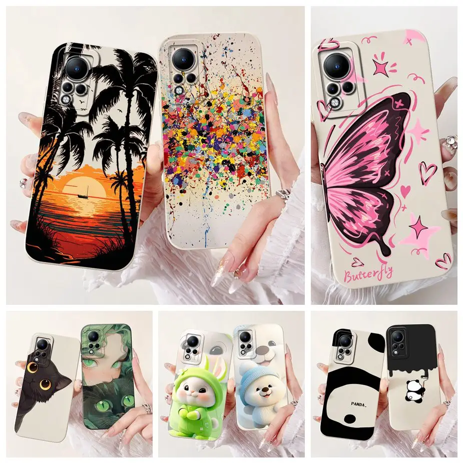 

For Infinix Note 11 Case X663 X663B Luxury Candy Painted Cover Soft TPU Phone Case For Infinix Note 11 Pro Note11 S Fundas Coque