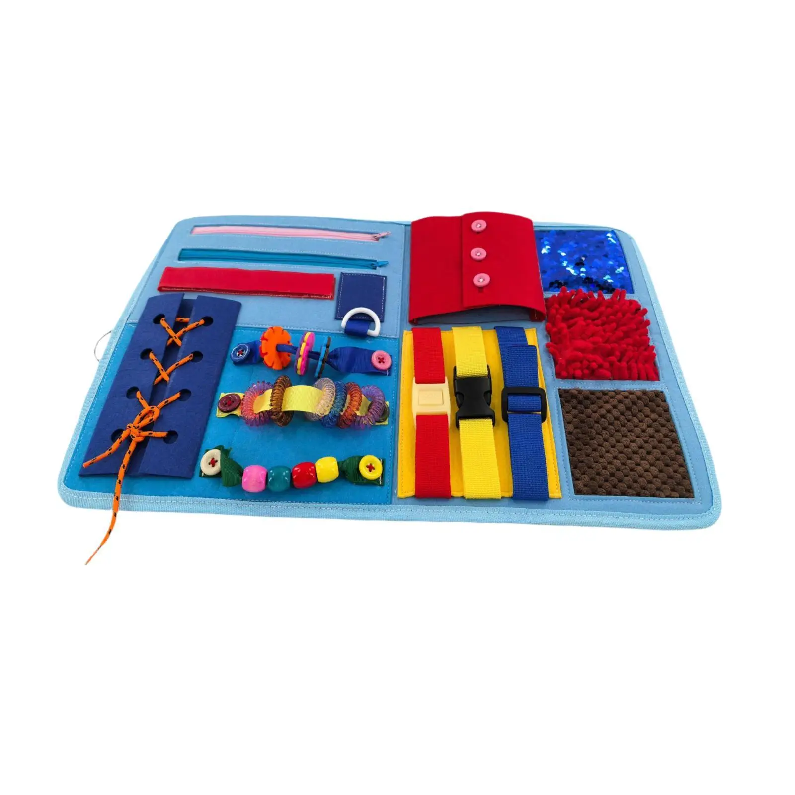 Fidget Blanket for Elderly Educational Toy Sensory Toy for Game Kids