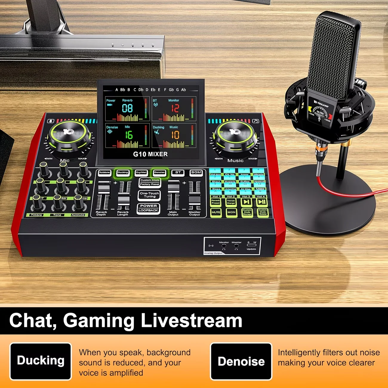 TENLAMP G10-PKPRO Podcast Equi - Pc Gaming Youtubers review and price