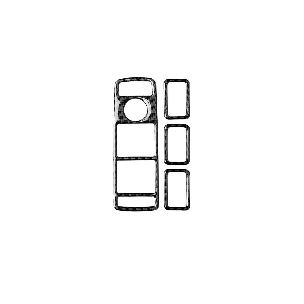 For Mercedes-Benz E-Class W212 2011–2015 Carbon Fiber Window Control Panel Car Interiors Accessories Decoration Stickers
