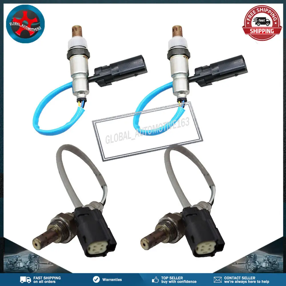 Set (4) O2 Oxygen Sensor For 2011-2014 Ford Edge 3.5L 3.7L Upstream & Downstream