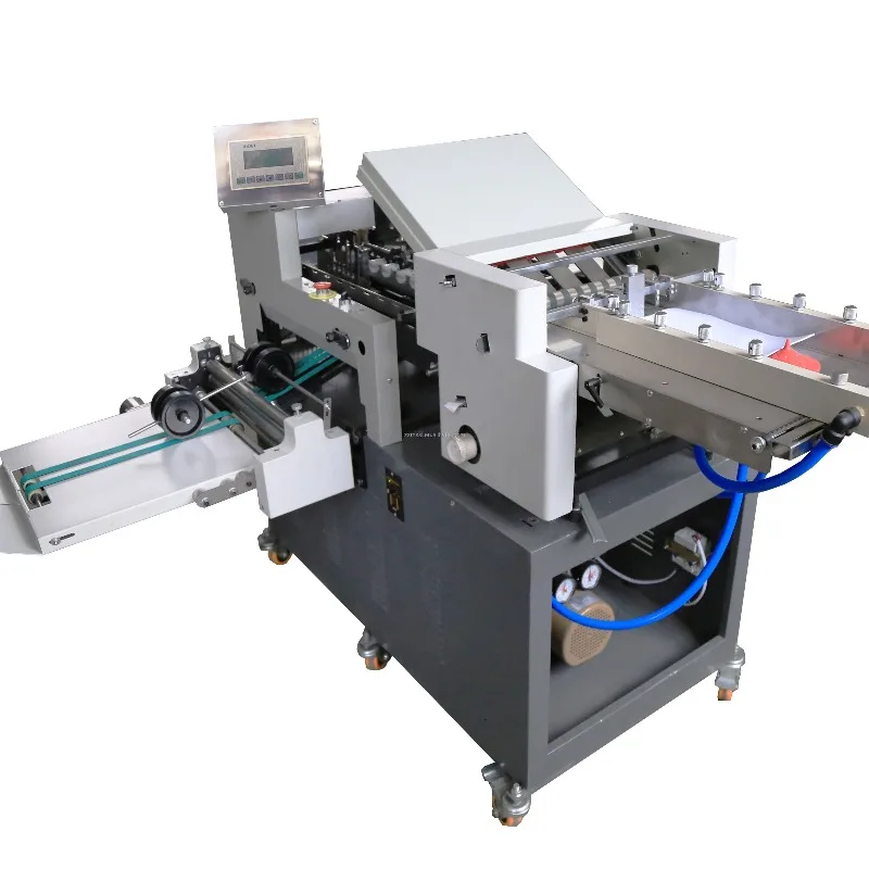 Automatic A4 leaflet folding machine paper cross-folding machine